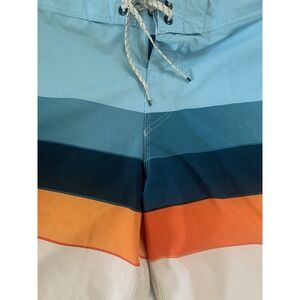 Billabong Boardshort Men Size 34 Multicolor Striped Recycler Pro Trunks Swimwear